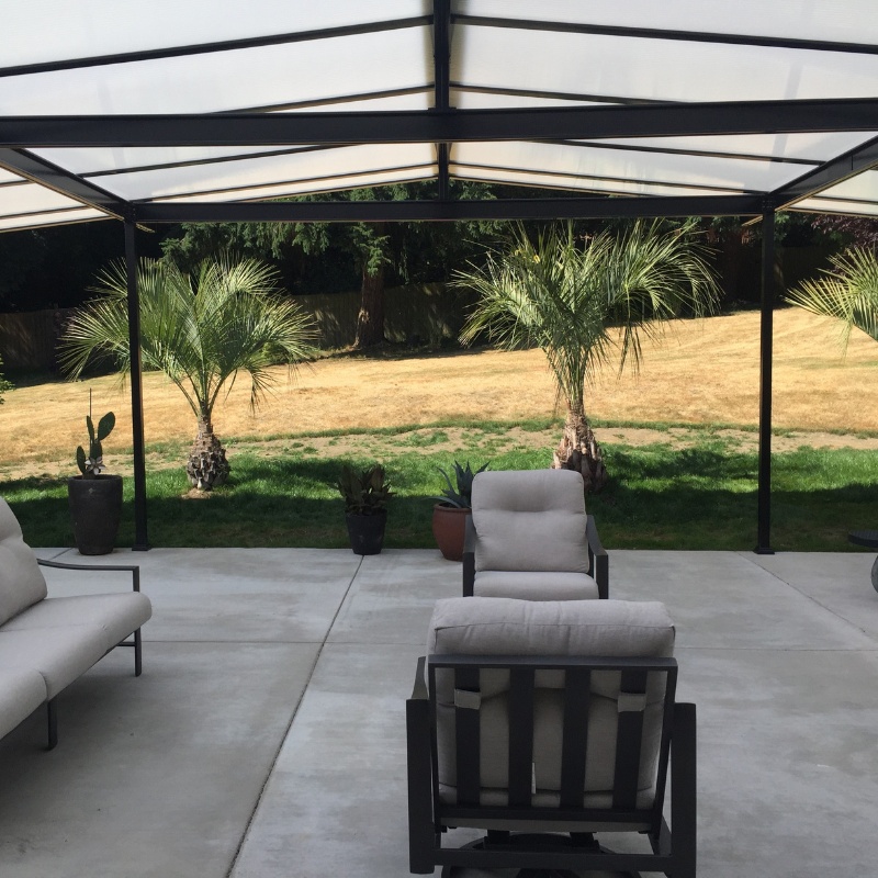Featured patio cover installation